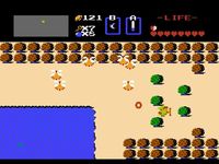 une photo d'Ã©cran de The Legend of Zelda sur Nintendo Nes